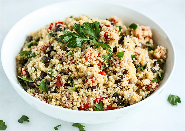 Black bean and quinoa salad